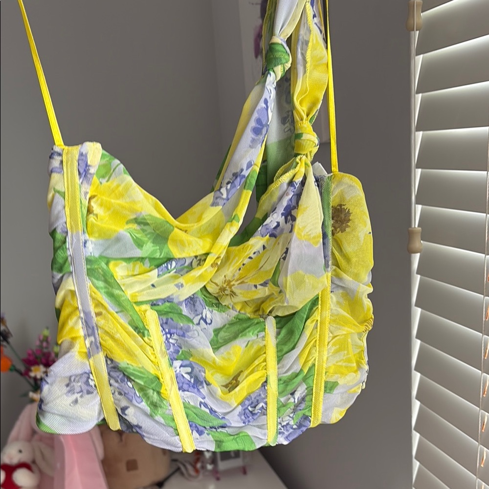 Floral Yellow and Green Women's top